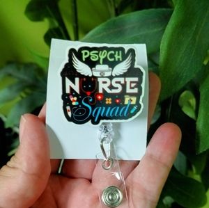 Psych Nurse badge reel holder